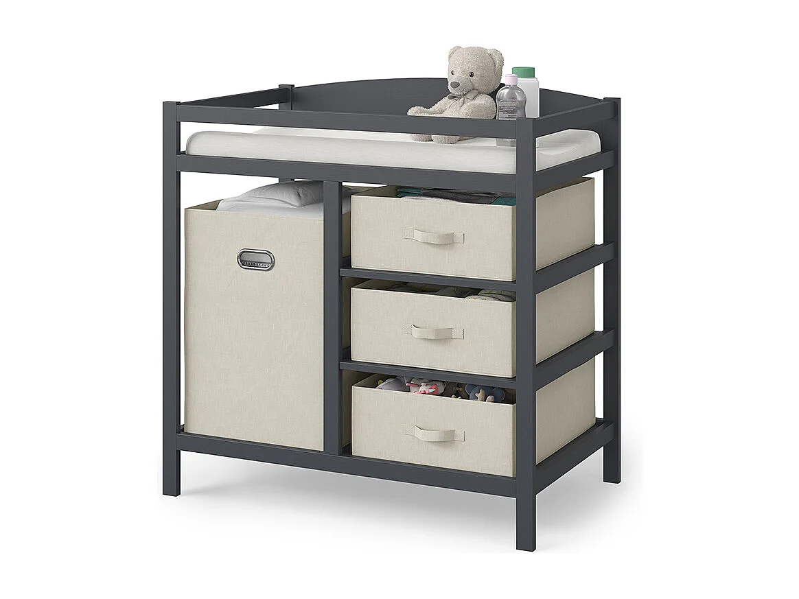 Commode à langer anthracite 85x52x87 nunjo