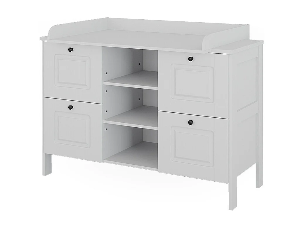 Commode à langer blanc 133x70x98.4 ajaton