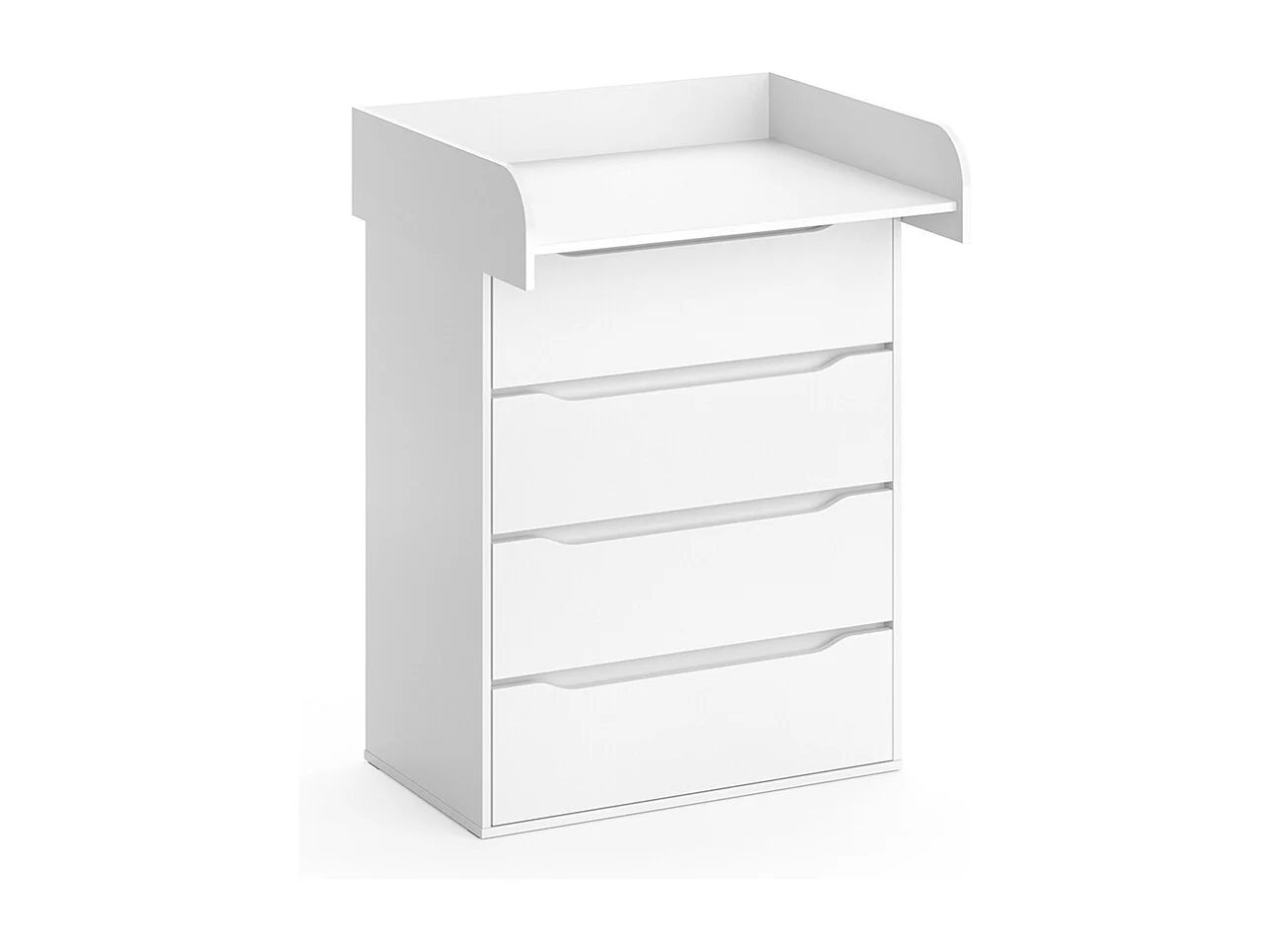 Commode à langer blanc 83.6x69.7x117 ruben