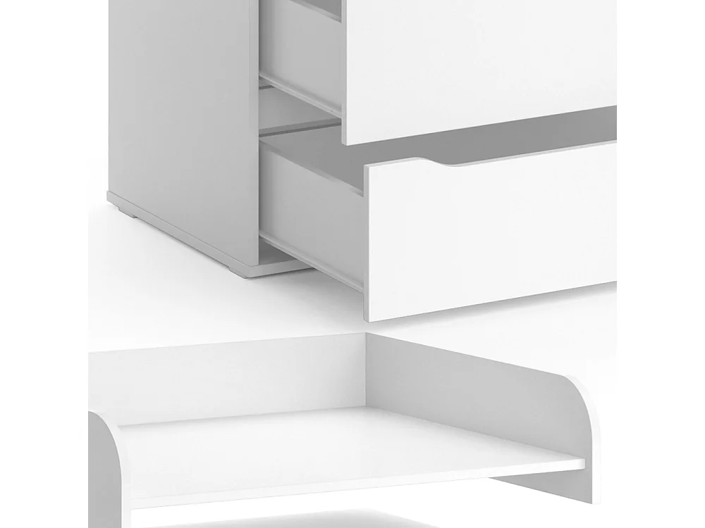 Przewijak dla dziecka biały 83.6x69.7x117 ruben