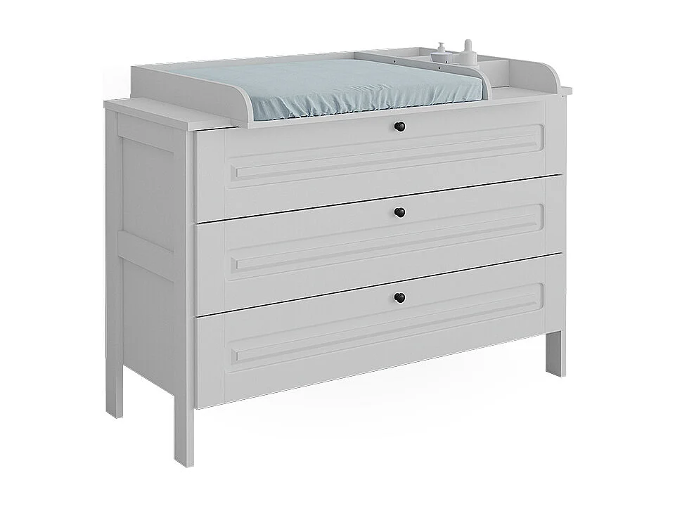 Table à langer blanc 133x70x98.4 ajaton