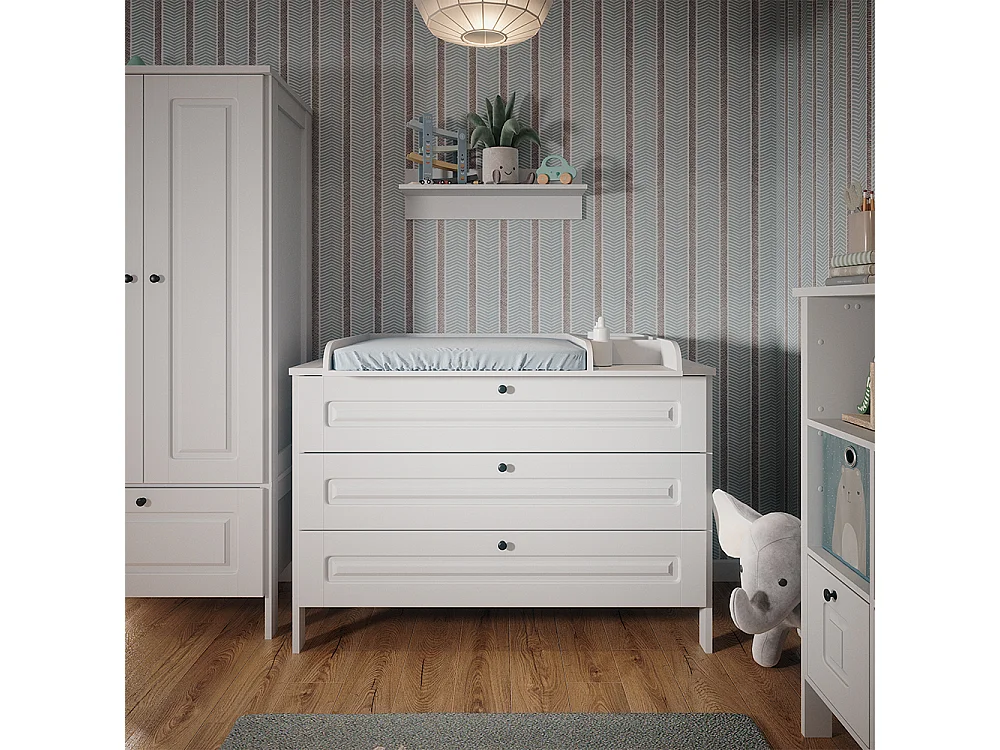 Changing unit white 133x70x98.4 ajaton