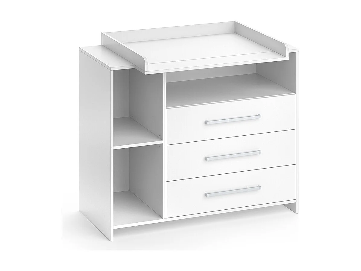 Commode à langer blanc 113x53x100 oskar