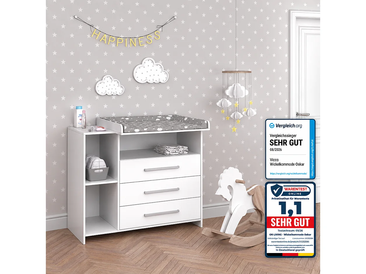 Przewijak biały 113x53x100 oskar