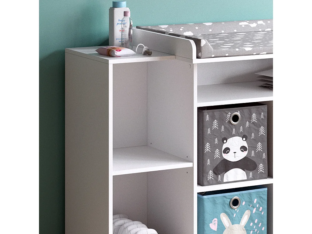 Commode à langer blanc 113x53x100 oskar