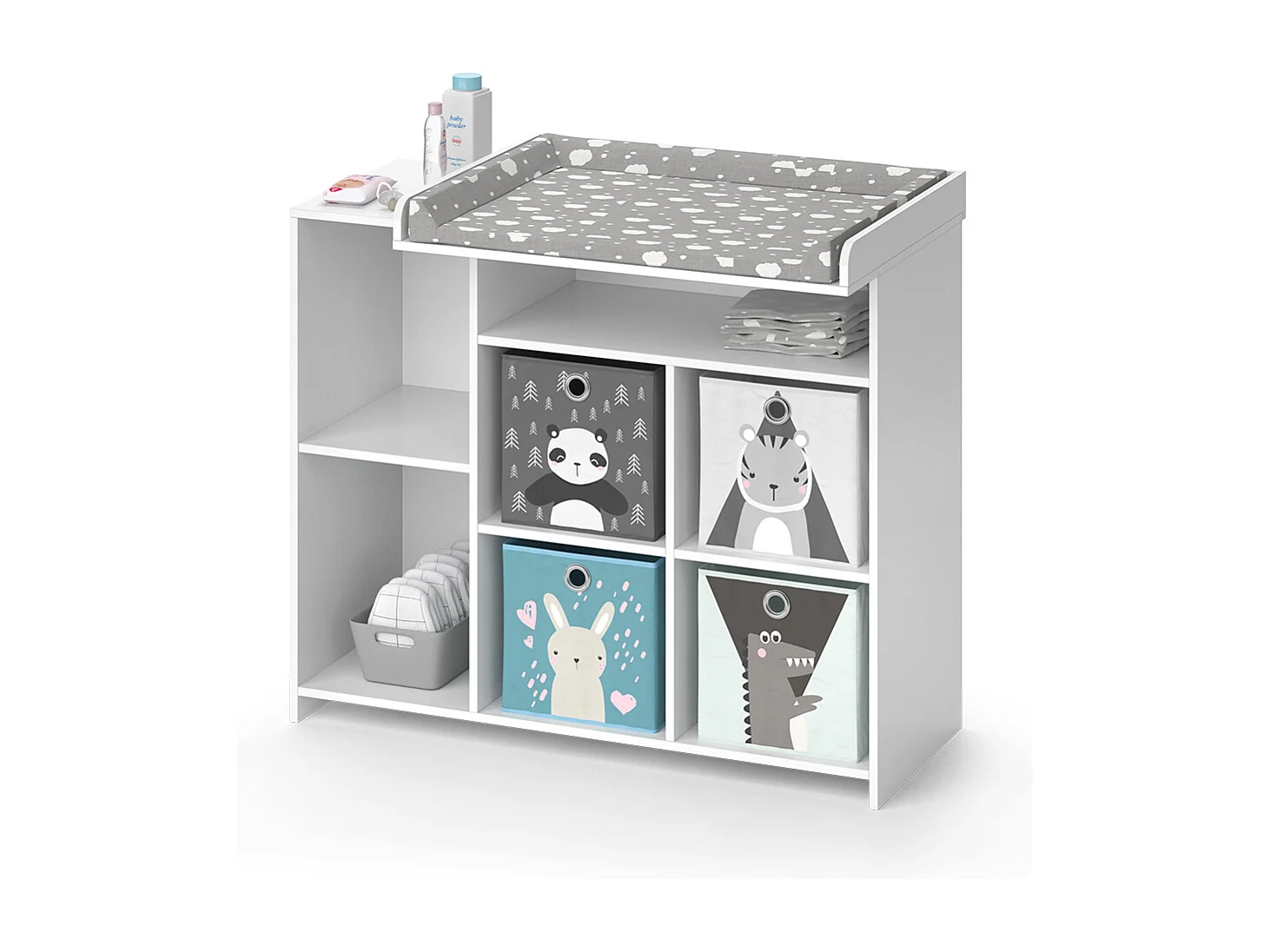 Commode à langer blanc 113x53x100 oskar