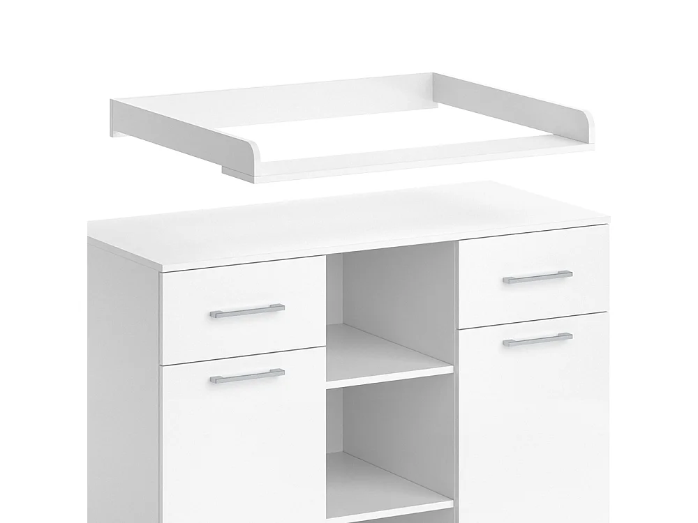 Commode à langer blanc 113x70x109 leonie