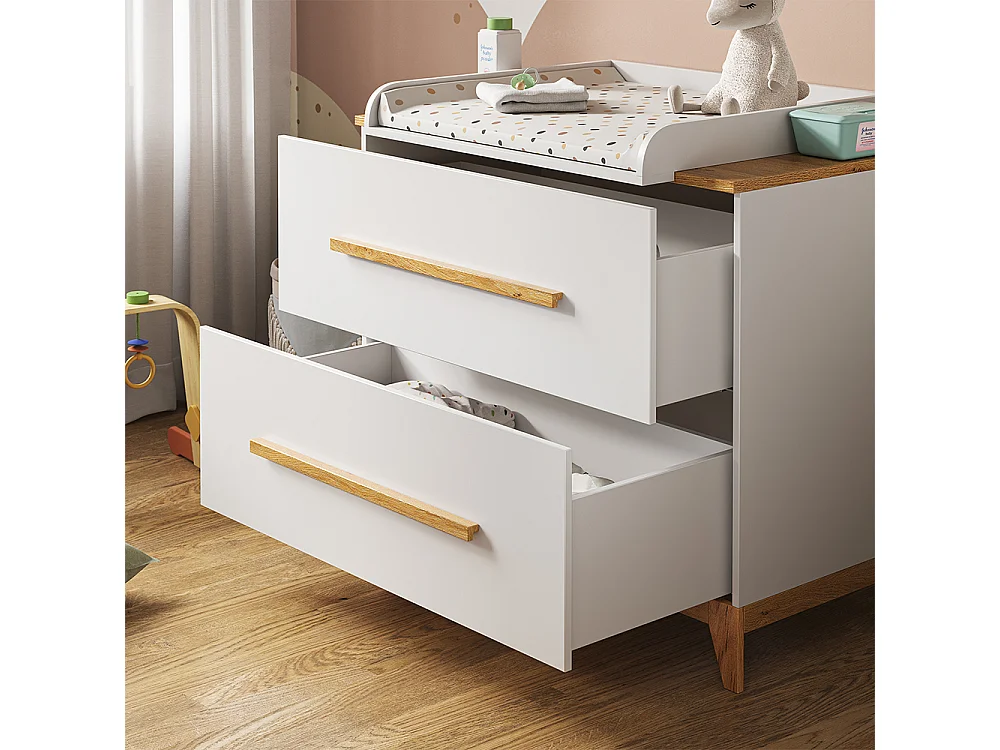 Commode à langer blanc 108x70x98 malia