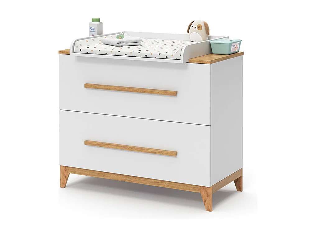 Commode à langer blanc 108x70x98 malia