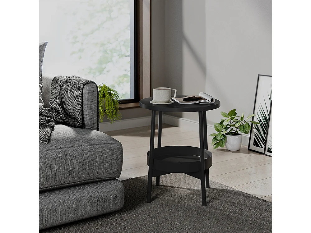 Table basse noir 40x40x47.5 riono