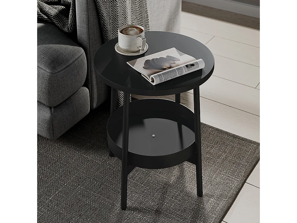 Table basse noir 40x40x47.5 riono