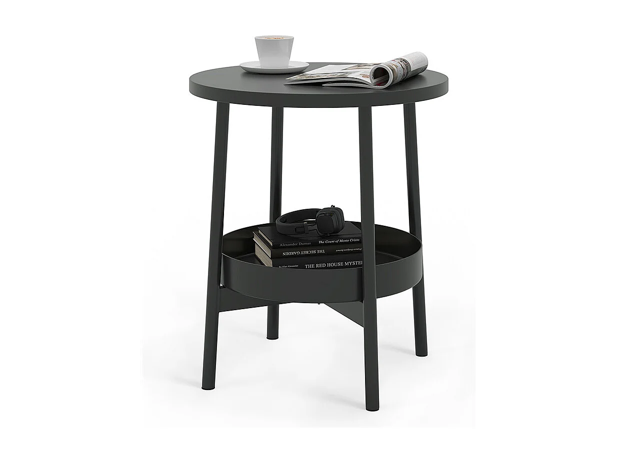 Table basse noir 40x40x47.5 riono