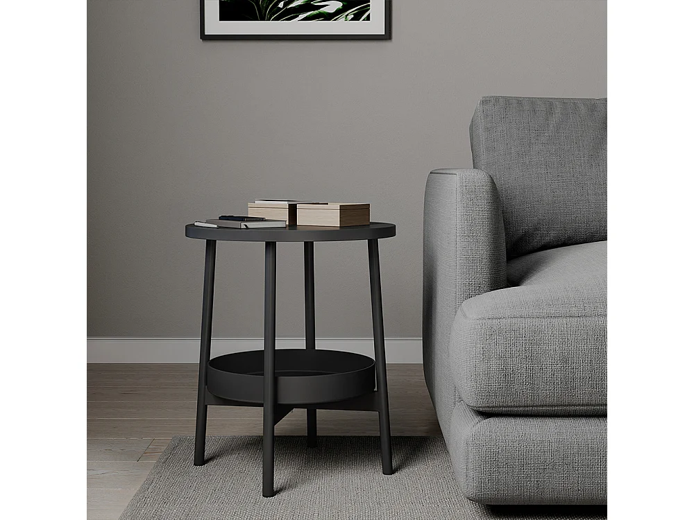 Table basse noir 40x40x47.5 riono