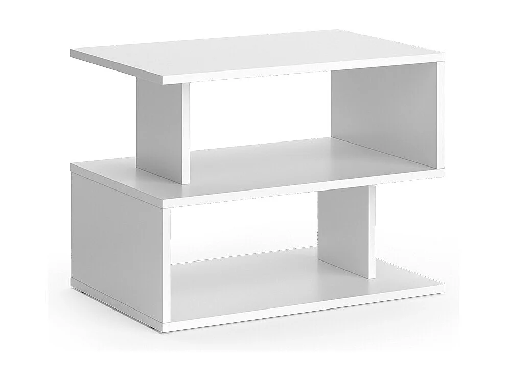 Couchtisch weiß 59x39x45.4 shelby