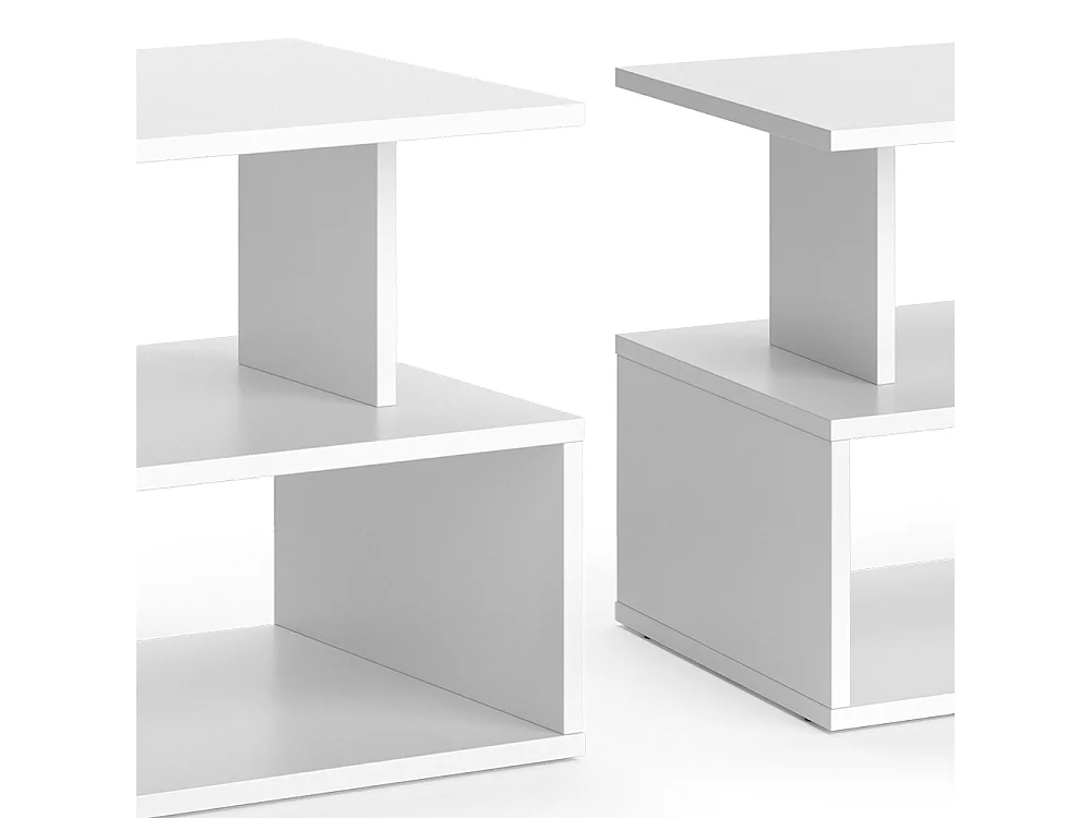 Table basse blanc 59x39x45.4 shelby