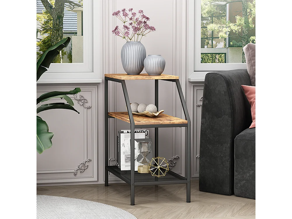 Table basse chêne rustique 30x60x61.5 fyrk