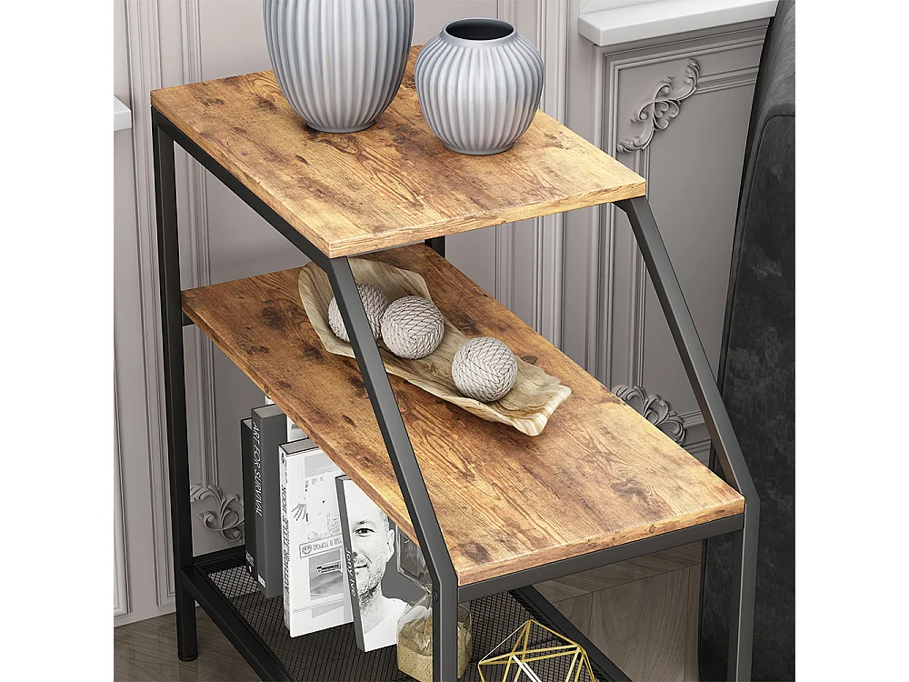 Table basse chêne rustique 30x60x61.5 fyrk