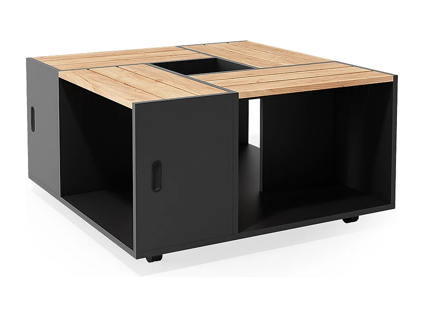 Table basse anthracite 80x80x43 anton