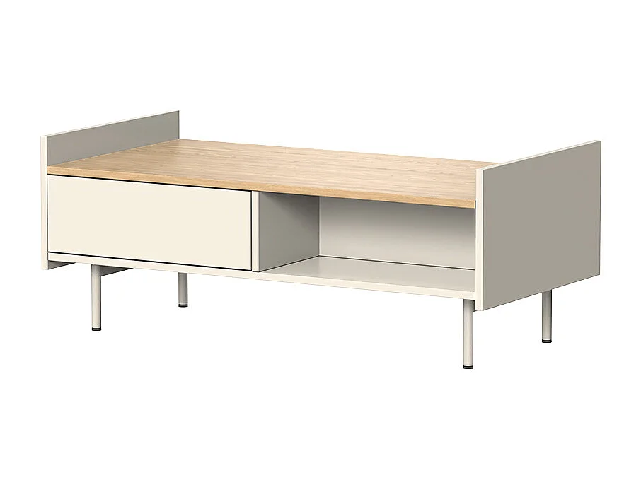 Table basse crème 100x50x40 velina