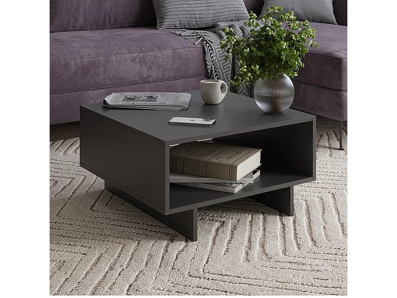 Couchtisch anthrazit 60x60x32.3 luka