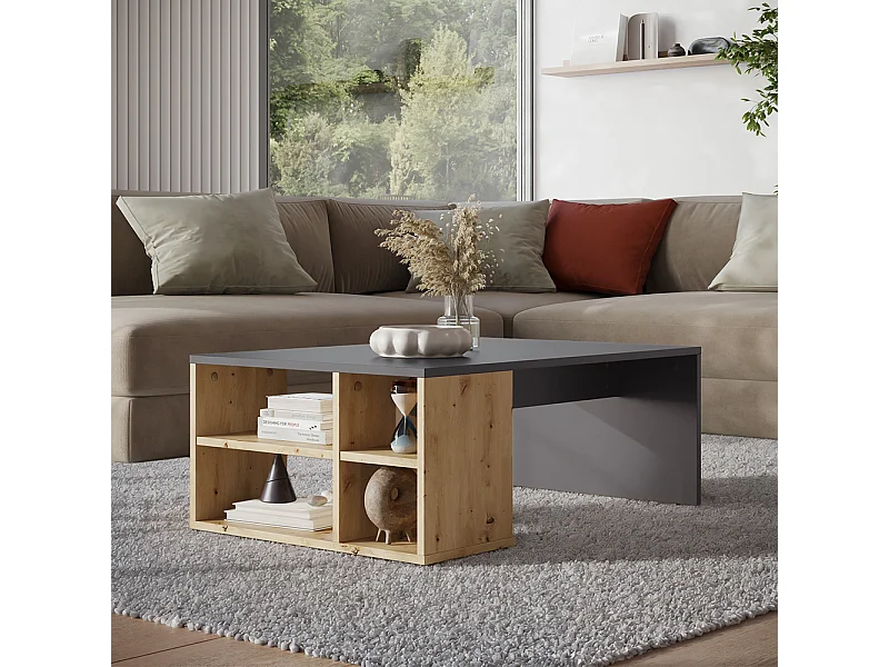 Couchtisch anthrazit 90x60x33.6 danny