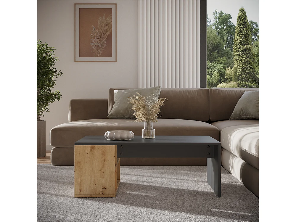 Couchtisch anthrazit 90x60x33.6 danny