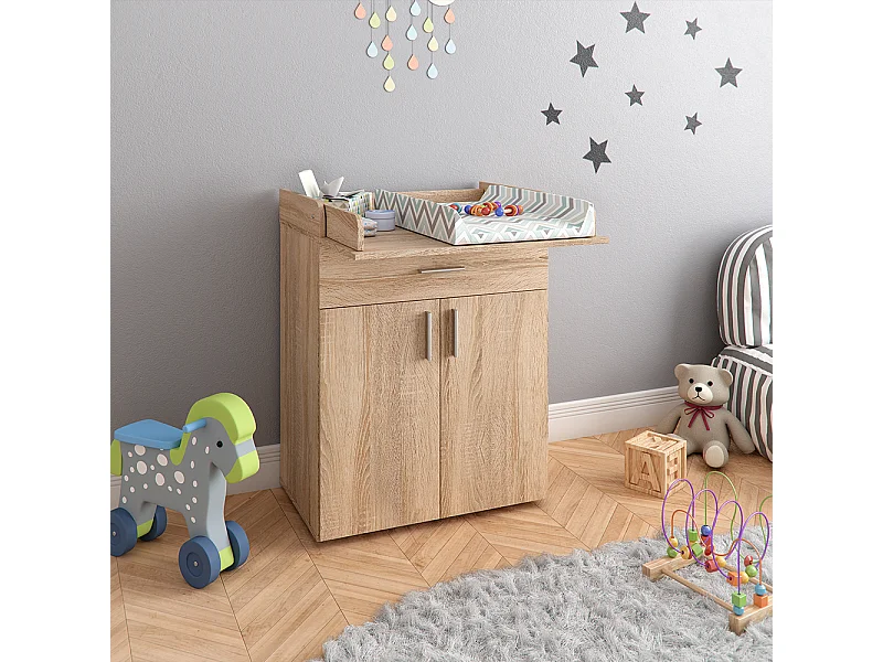 Commode à langer sonoma 75x50x100 lena