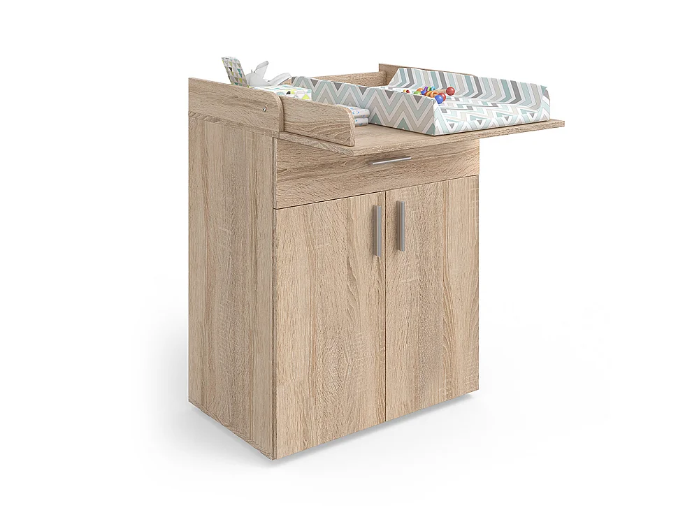 Cómoda para mudar de roupa sonoma 75.2x50x101.5 lena