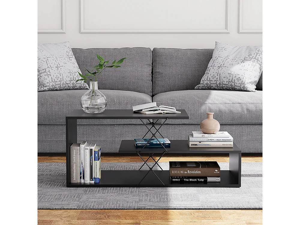 Table basse noir 100x50x40.5 nario