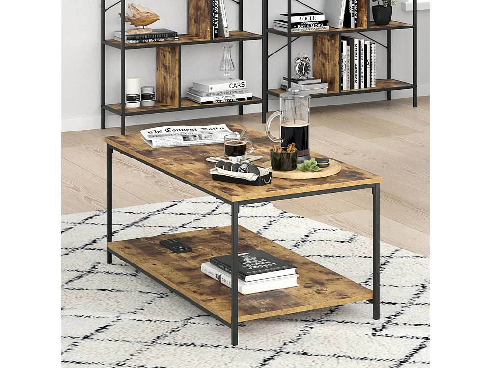 Couchtisch antikholz 108x52x45 fyrk