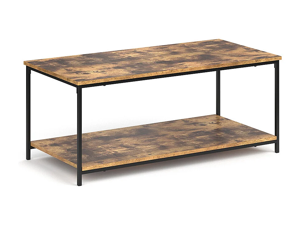 Table basse bois antique 108x52x45 fyrk