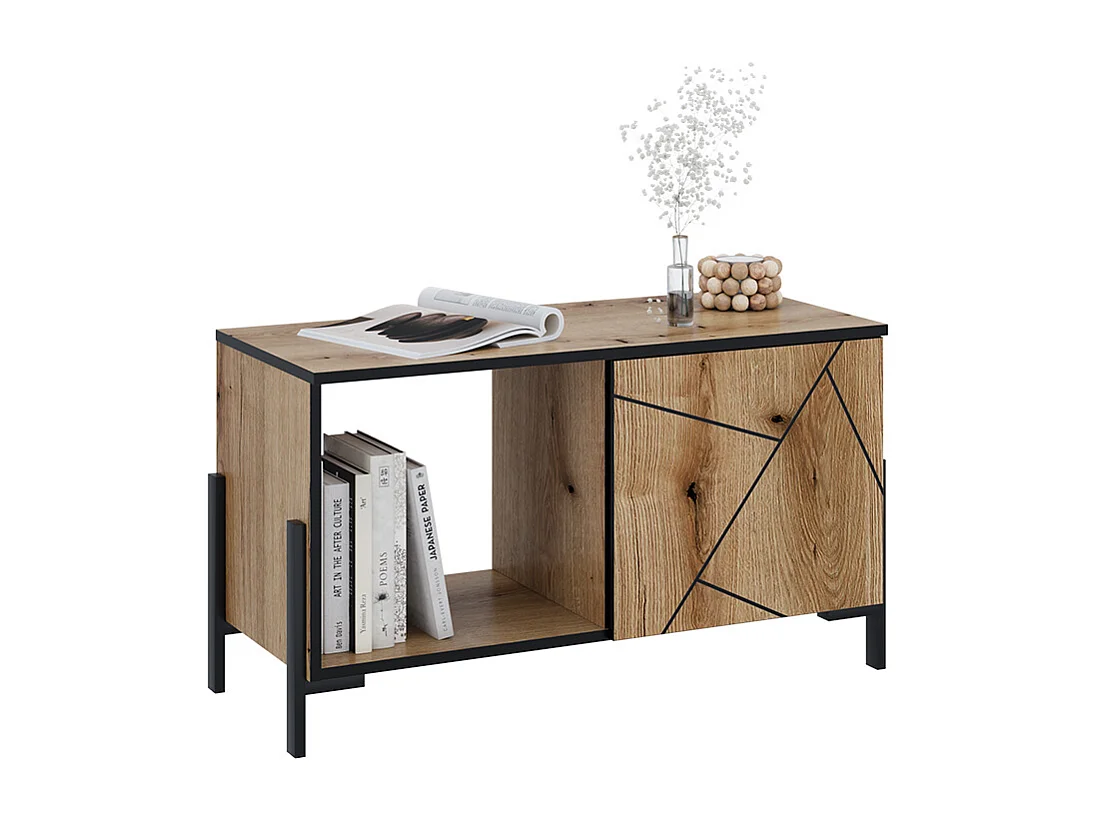 Table basse chêne 90x39.7x50 hatto