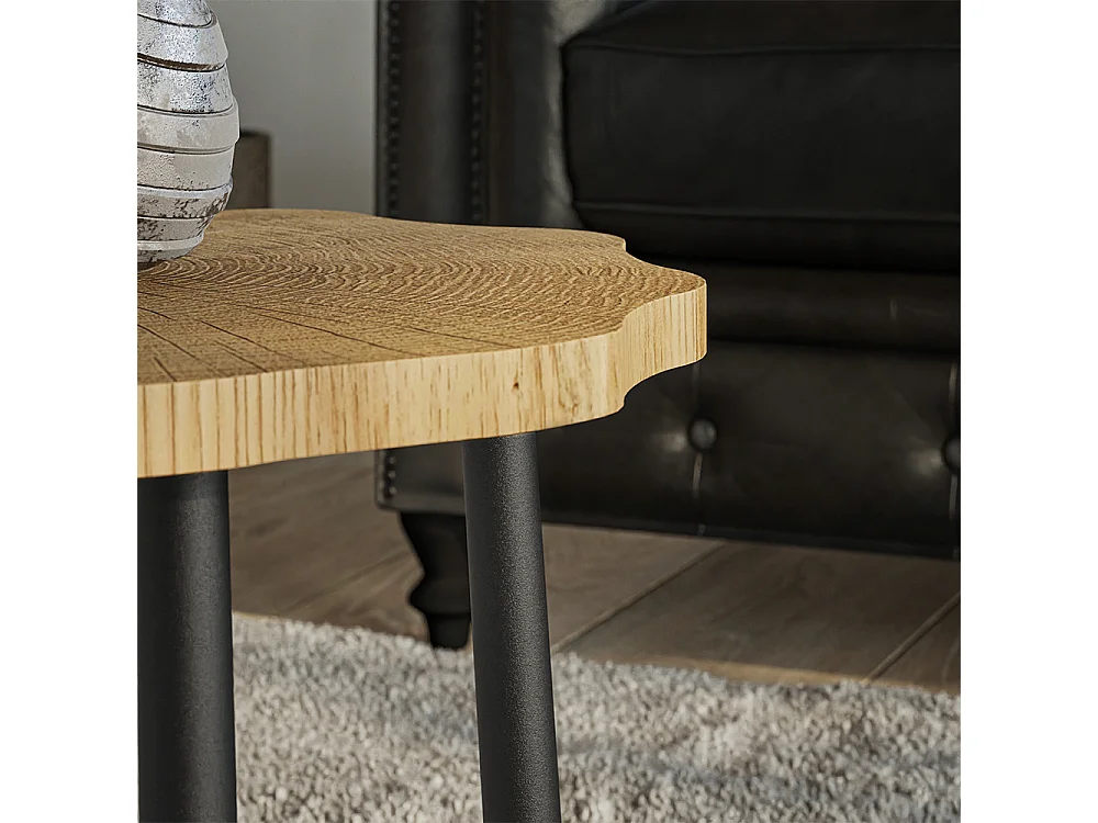 Tavolino da salotto rovere 50x50x2.5 ringo