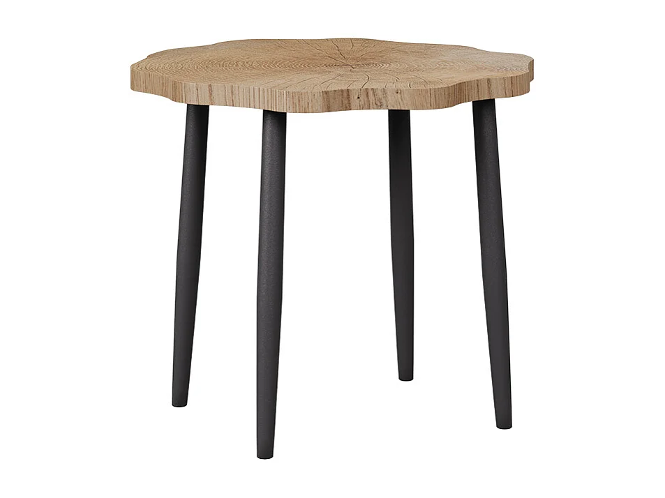 Table basse chêne 50x50x2.5 ringo