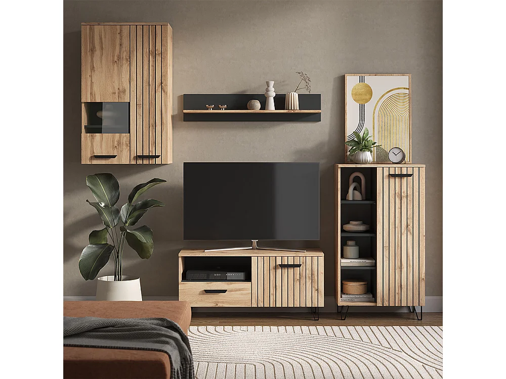 Couchtisch eiche wotan 90x50x40 amber