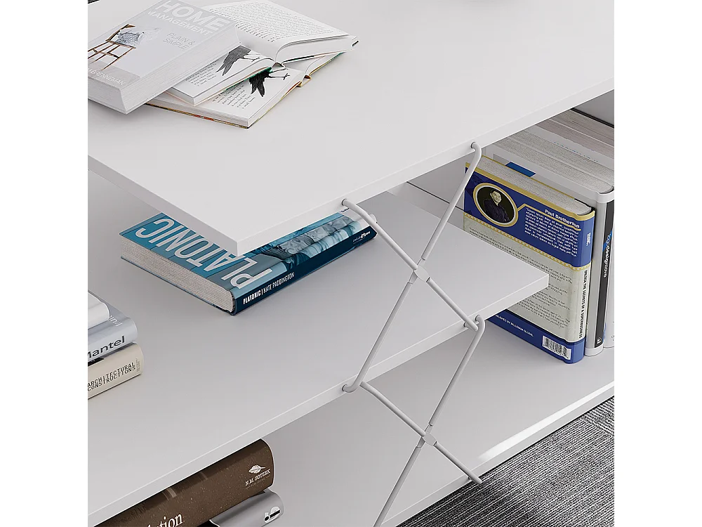 Table basse blanc 100x50x40.5 nario