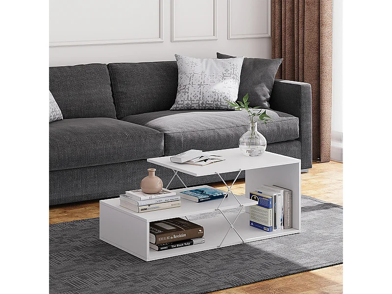 Salontafel wit 100x50x40.5 nario