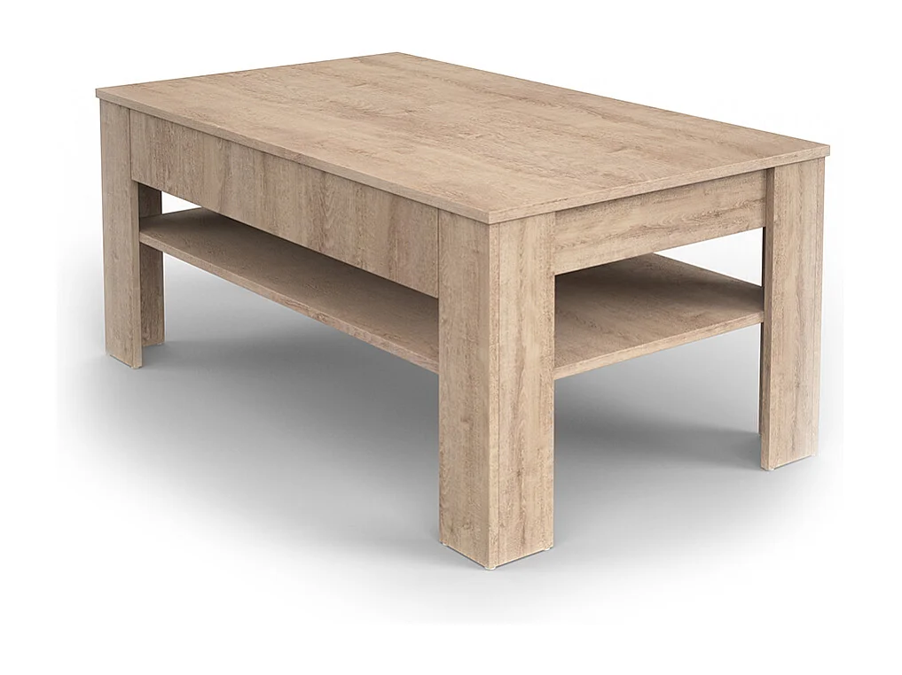 Table basse sonoma 92.2x65x48 milan