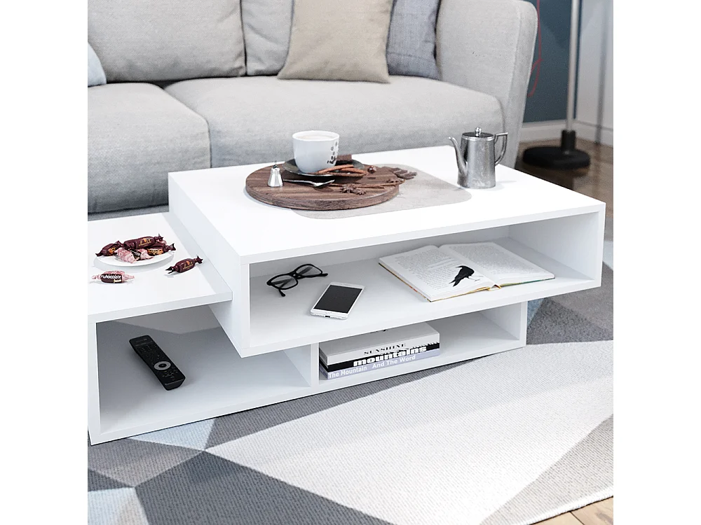 Couchtisch weiß 105x60x32 bari