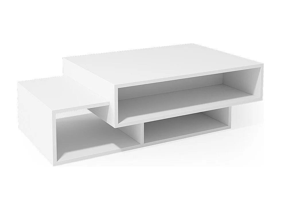 Table basse blanc 105x60x32 bari