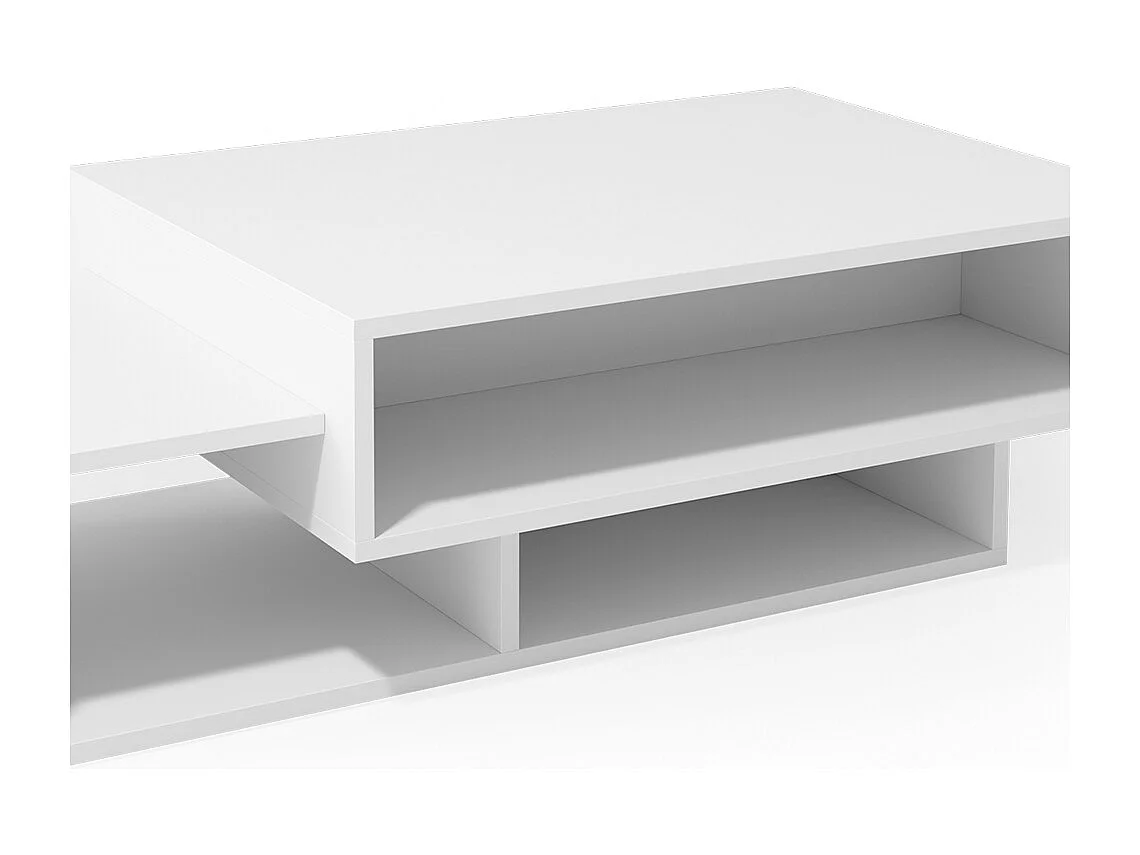 Table basse blanc 105x60x32 bari