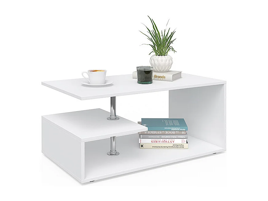 Table basse blanc 91x52.6x41 guillermo