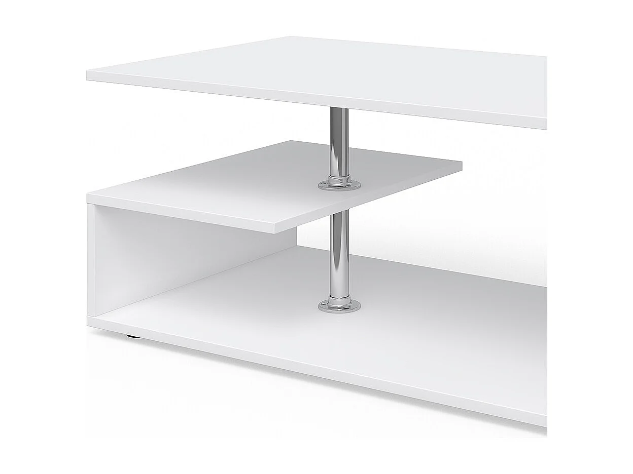 Table basse blanc 91x52.6x41 guillermo