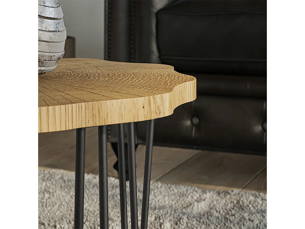 Tavolino da salotto rovere 50x50x2.5 ringo