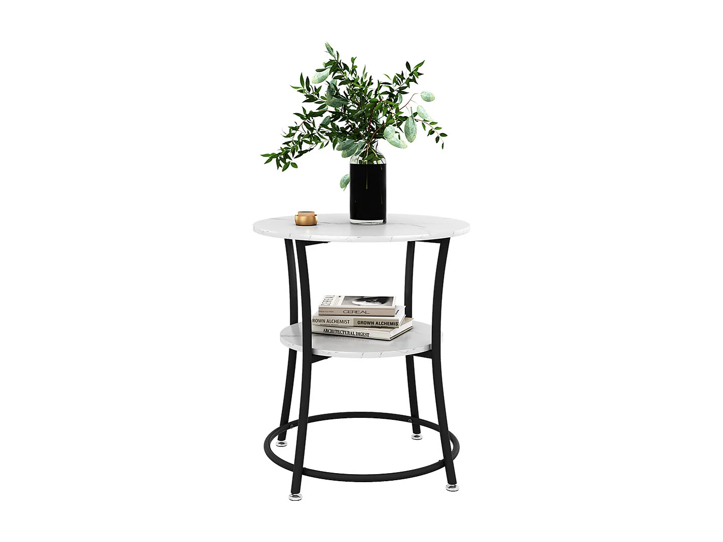 Couchtisch marmor weiß 50x50x55 quebec