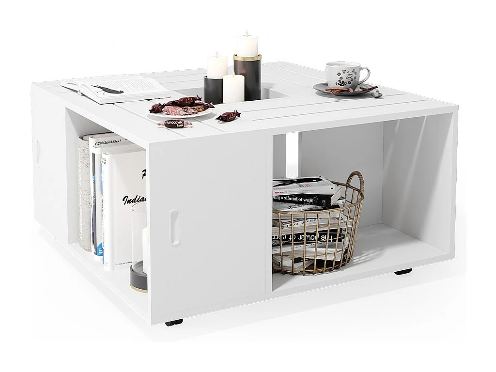 Couchtisch weiß 80x80x43 anton