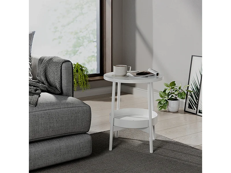 Table basse blanc 40x40x47.5 riono