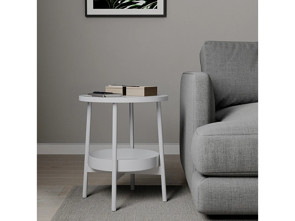 Stolik kawowy biały 40x40x47.5 riono