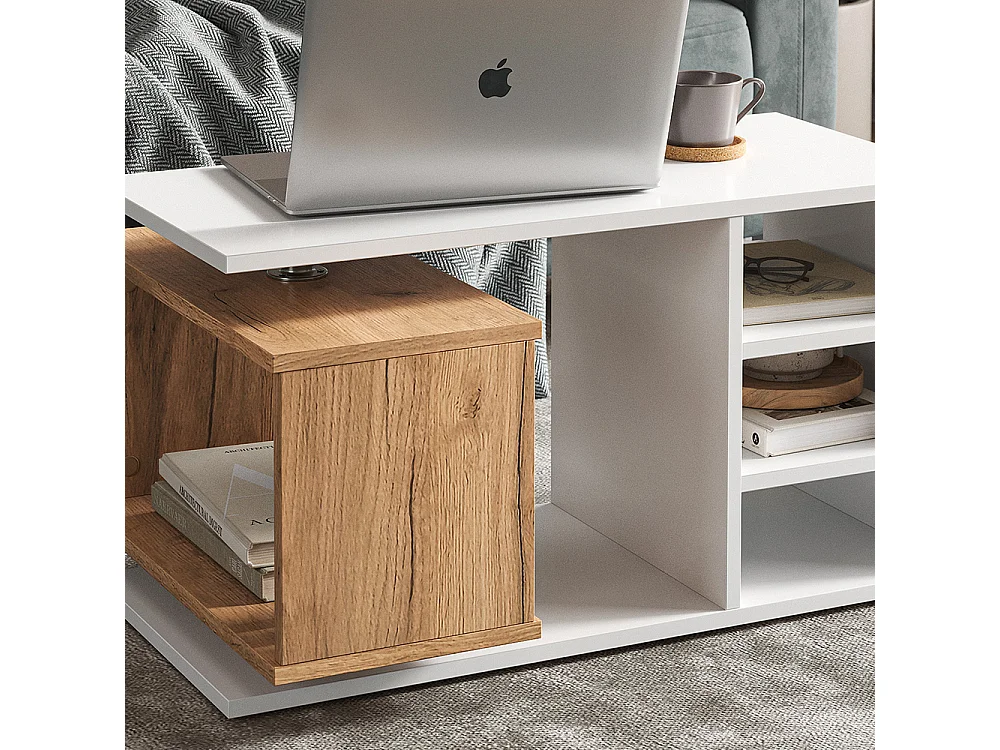 Couchtisch weiß 88x35x40 rafi