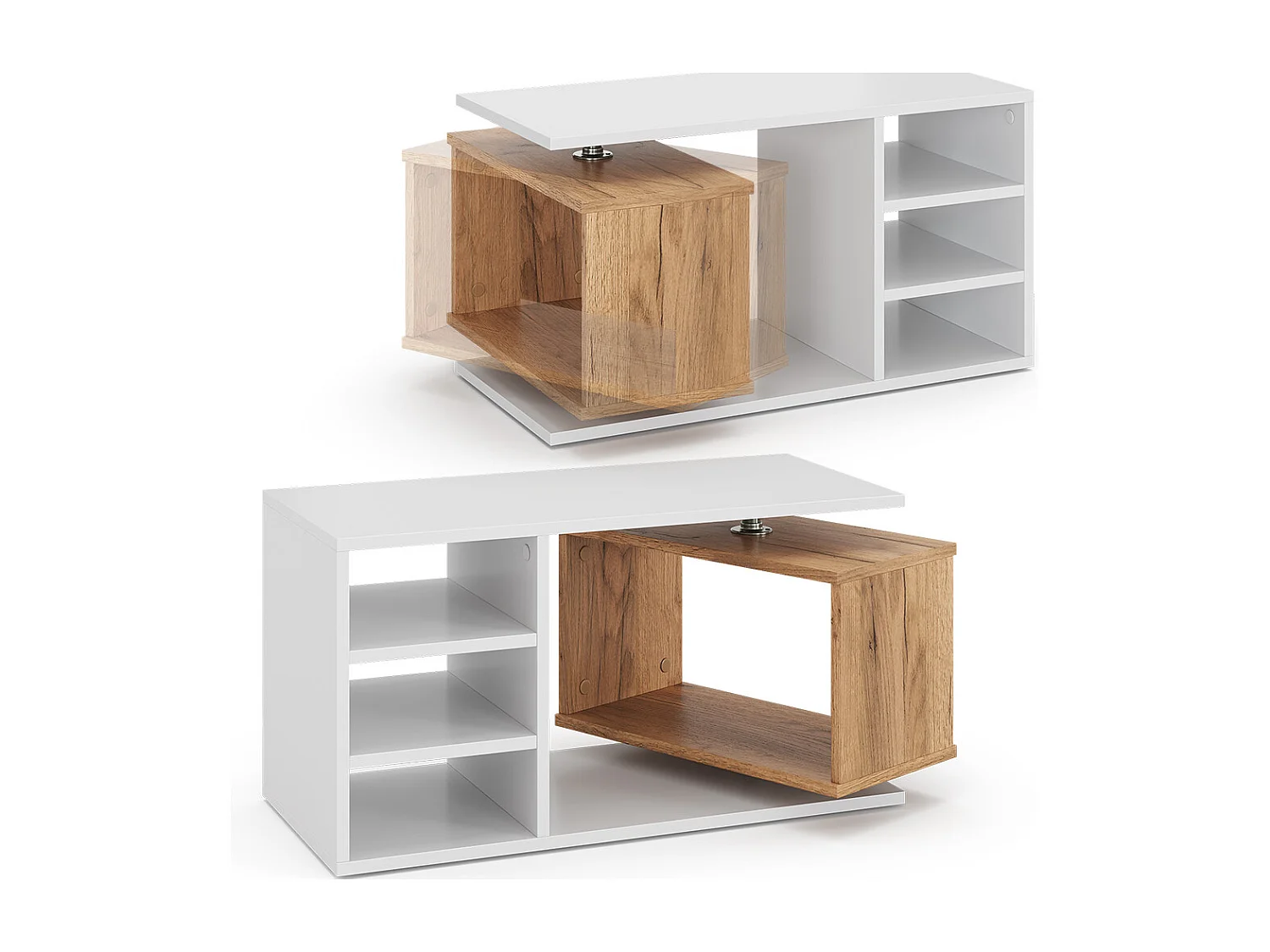 Table basse blanc 88x35x40 rafi